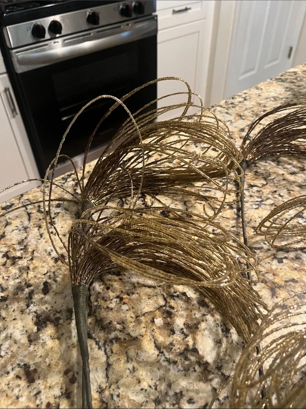 Gold pics for holiday decor